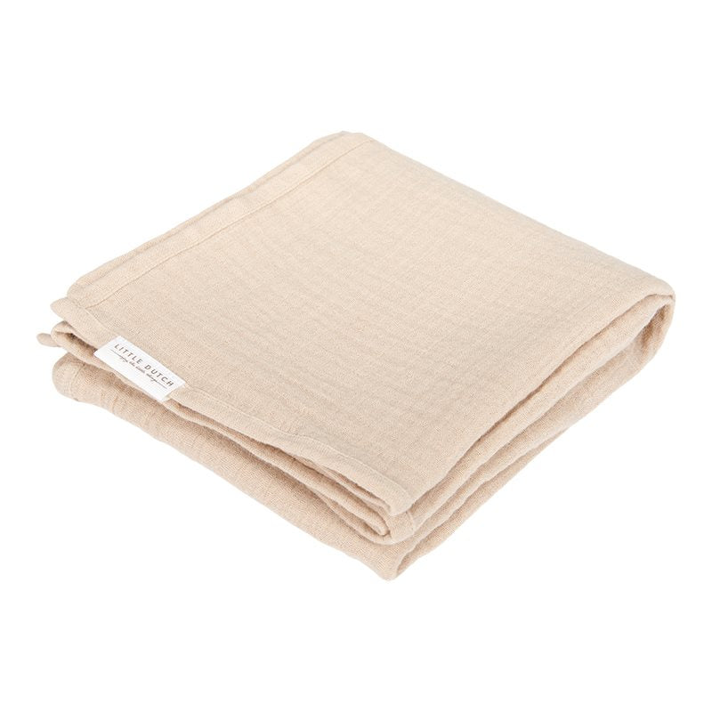 Swaddle doek hydrofiel 120 x 120 Beige