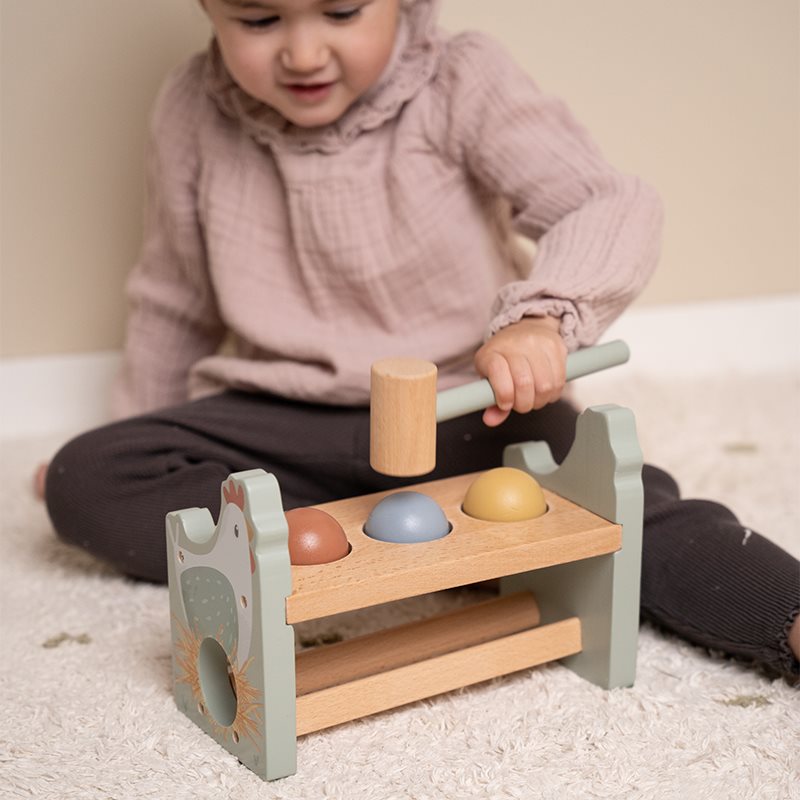 Banc de marteau avec des balles  Little Farm