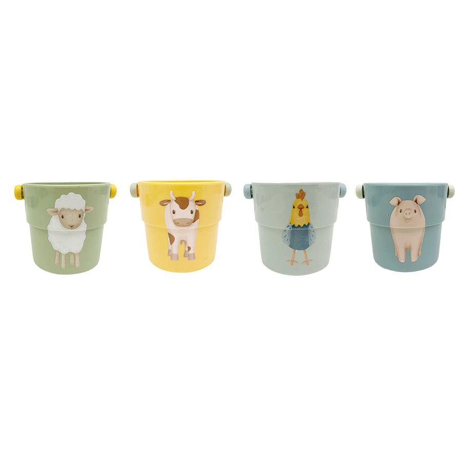 Bath cups - Green - Little Farm