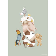 Poster - Multicolor - Size A3 - Little Farm