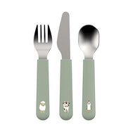 Children's cutlery set - Green - Little Farm