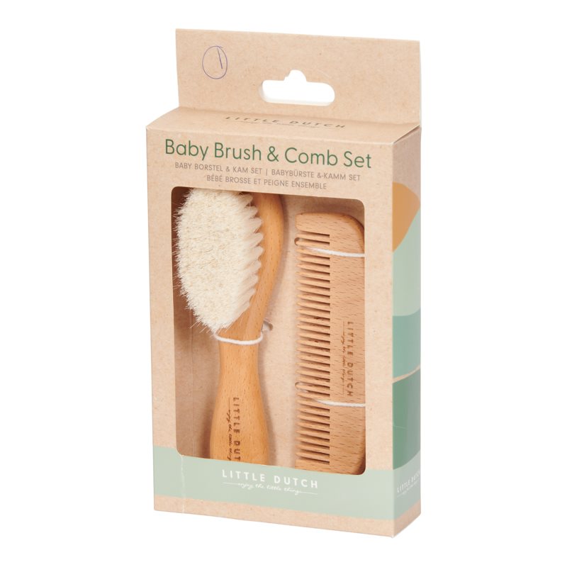 Comb and brush set wood