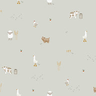 Woven wallpaper Little Farm