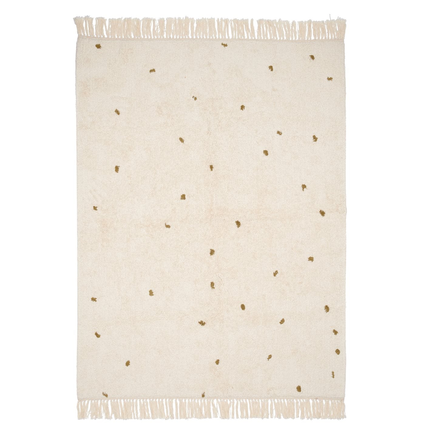 Vloerkleed Dot Pure Natural/Olive 170x120cm