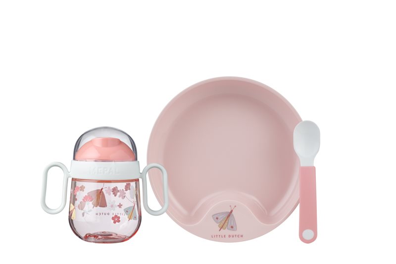 Set of Babysressing 3-piece Flowers & Butterflies