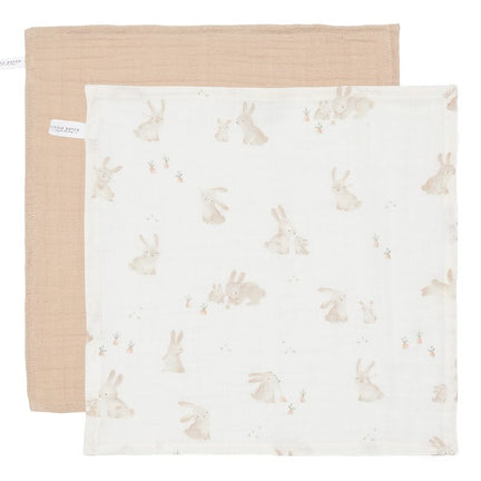 Ensemble de lingettes hydrophiles Baby Bunny / Beige 