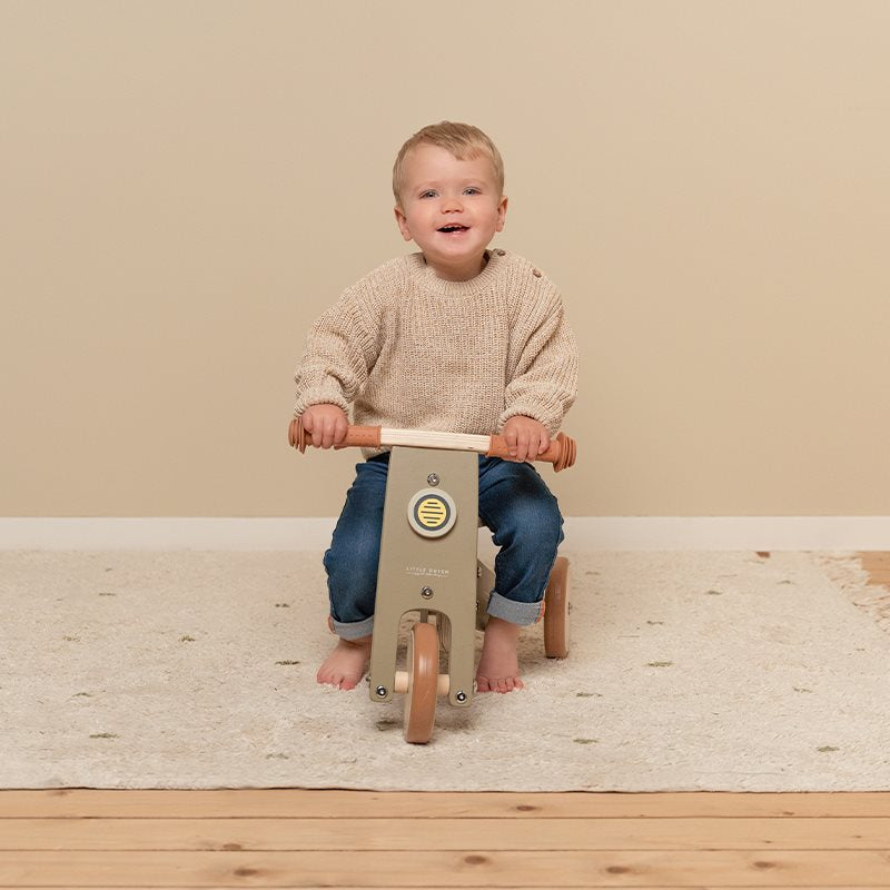 Olive de tricycle en bois