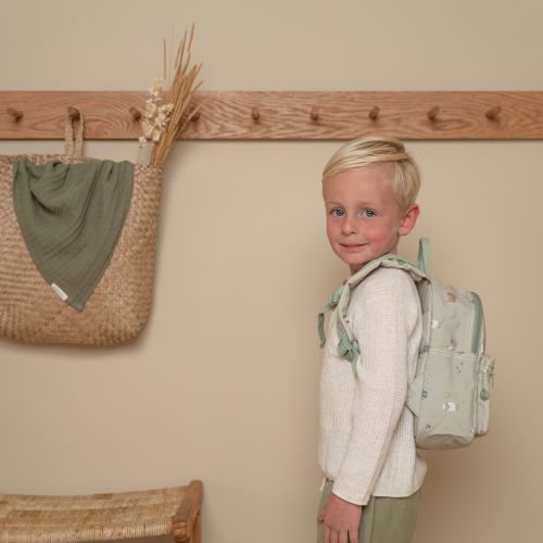 Children's grid bag - Green - Little Farm