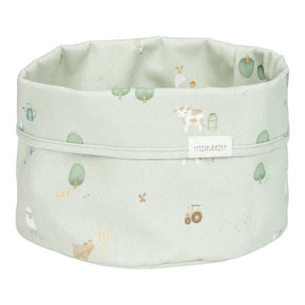 Basket round - Green - Little Farm 