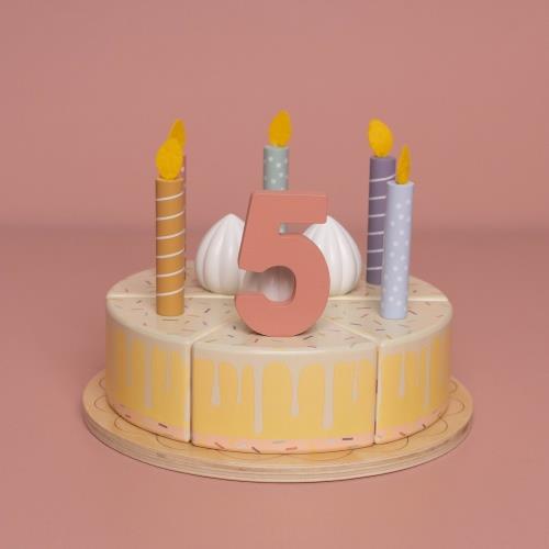 Gâteau d'anniversaire en bois - Rose - Essentials Gâteau d'anniversaire en bois - Rose - Essentials
