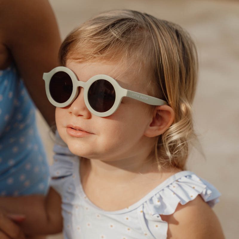 Lunettes de soleil pour enfants Rondes Vertes 