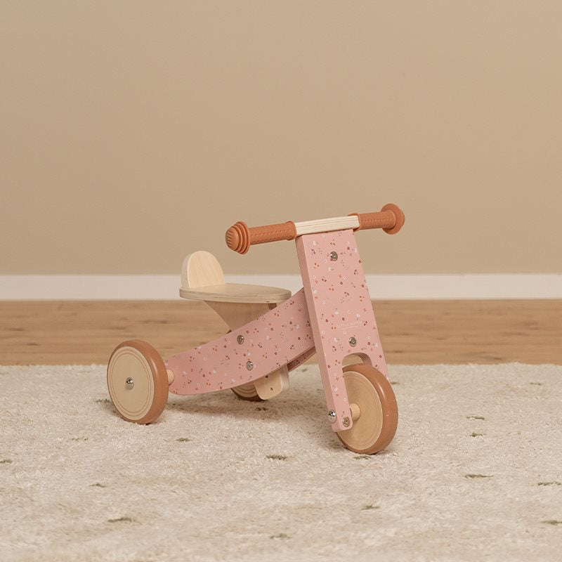 Wooden tricycle pink