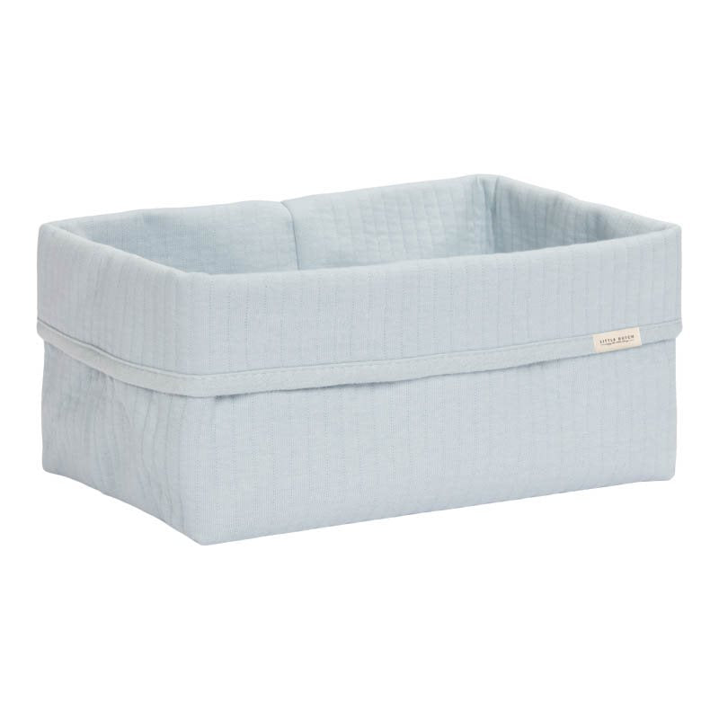 Panier de commoda grand bleu doux pur