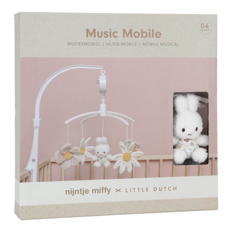 Miffy Music Mobile Vintage Little Flowers