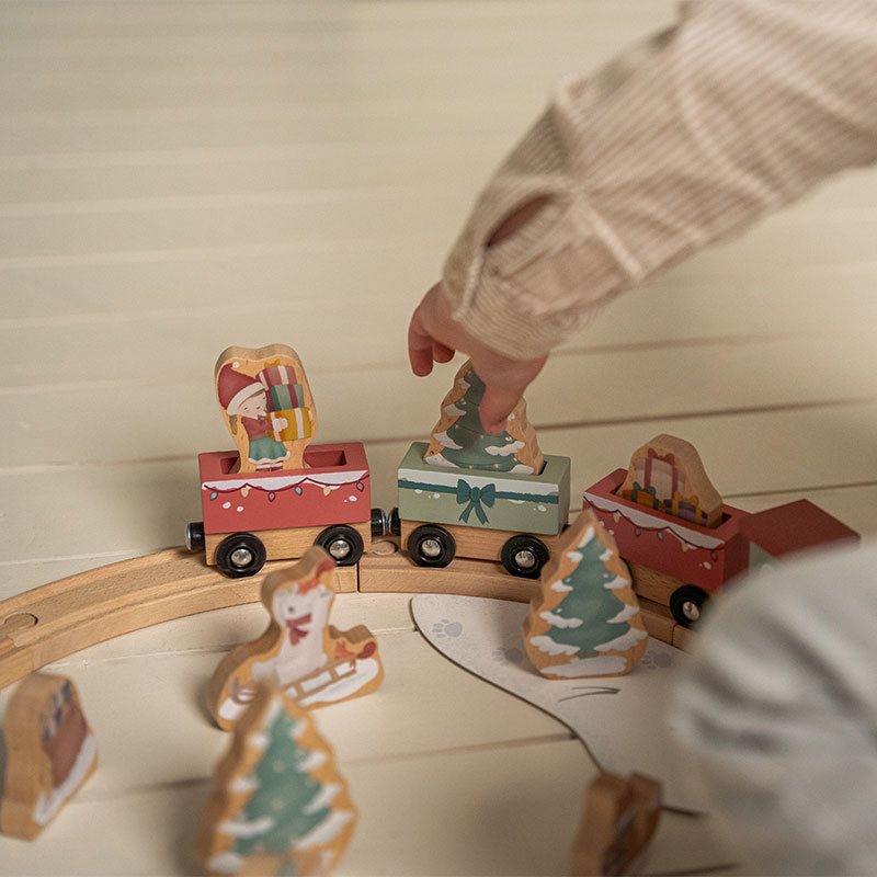 Wooden train track Christmas