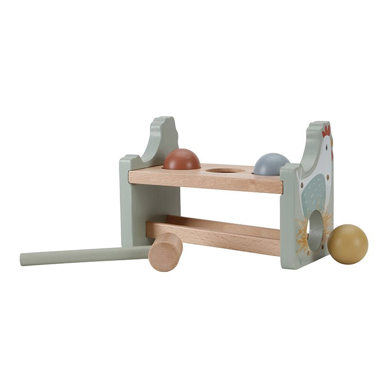 Banc de marteau avec des balles  Little Farm