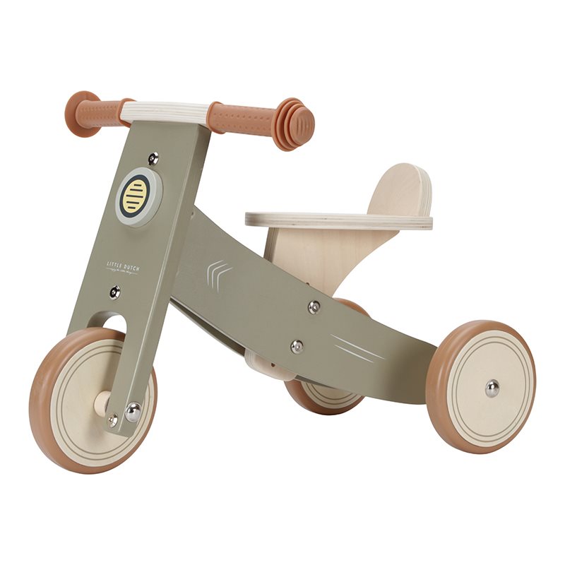 Wooden tricycle Olive