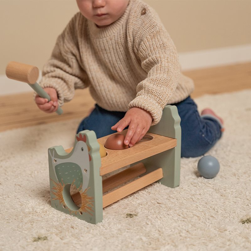 Banc de marteau avec des balles  Little Farm