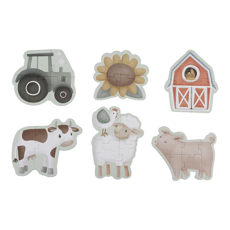 6 en 1 puzzle Little Farm