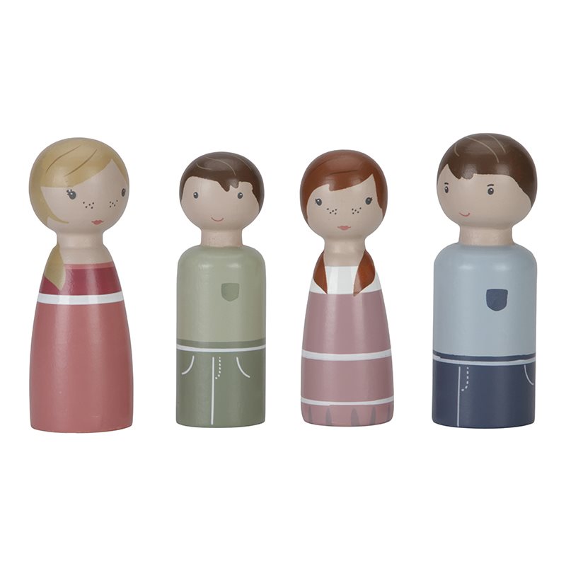 Sehneet Dollhouse Familie Rosa