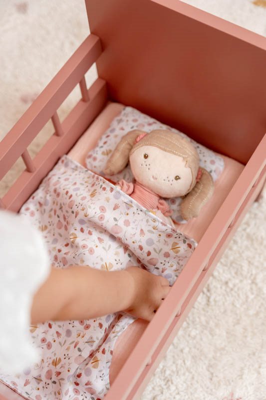 Wooden doll bed