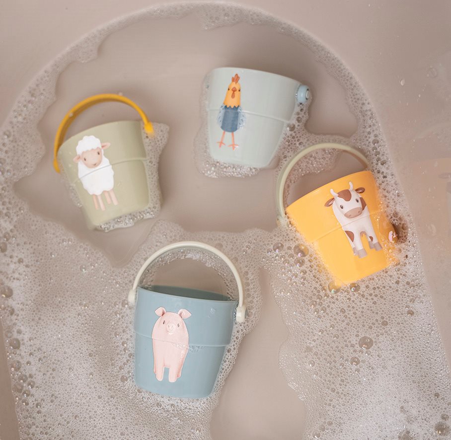 Bath cups - Green - Little Farm