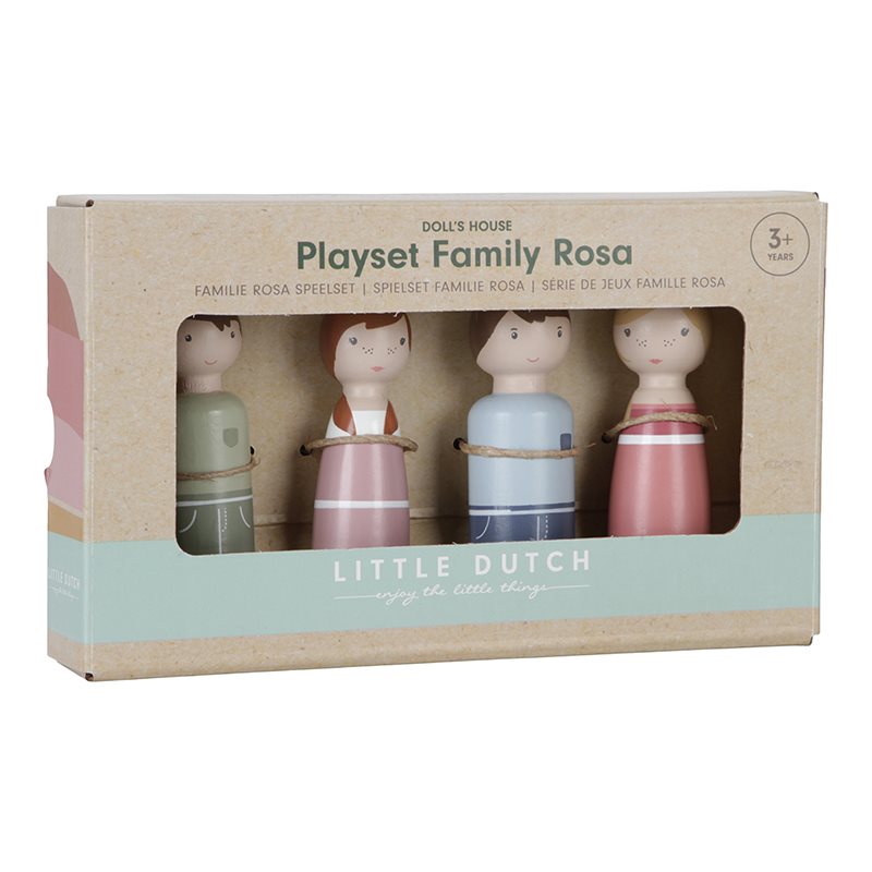 Sehneet Dollhouse Familie Rosa