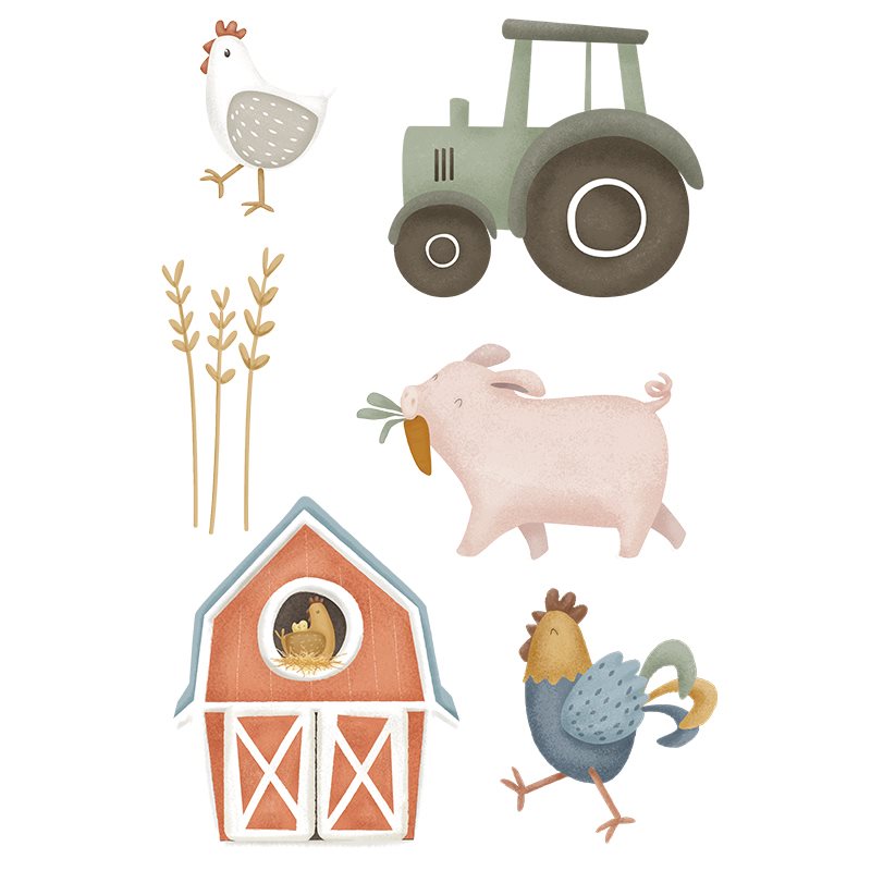 Wall stickers - Multi -colored - Little Farm