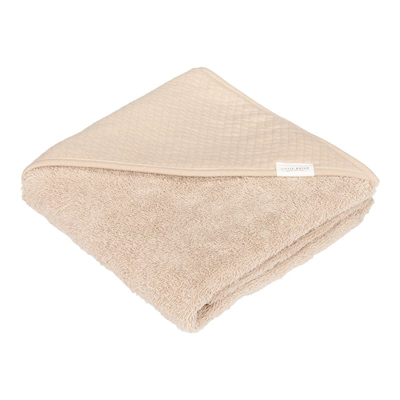 Badcape pur beige - 75x75 cm