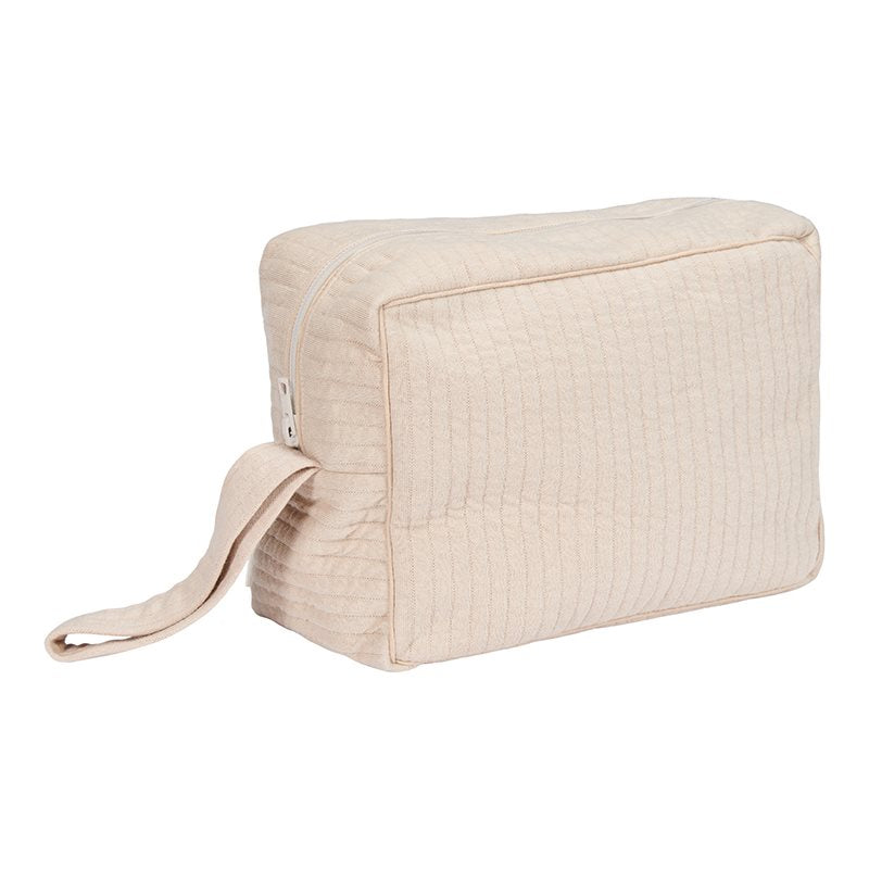 Toilettenbeutel großer reiner Beige