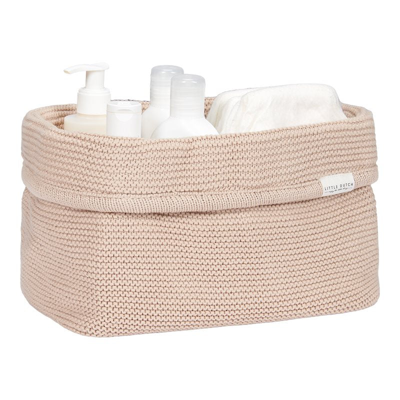 Knitted commodion basket Groot Beige