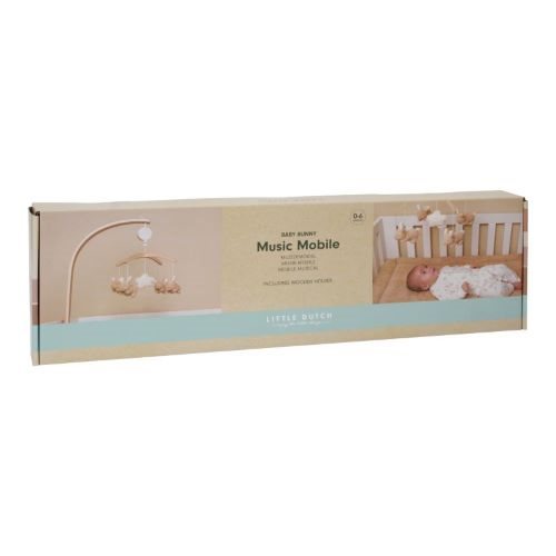 Houten Muziekmobiel - Beige - Baby Bunny