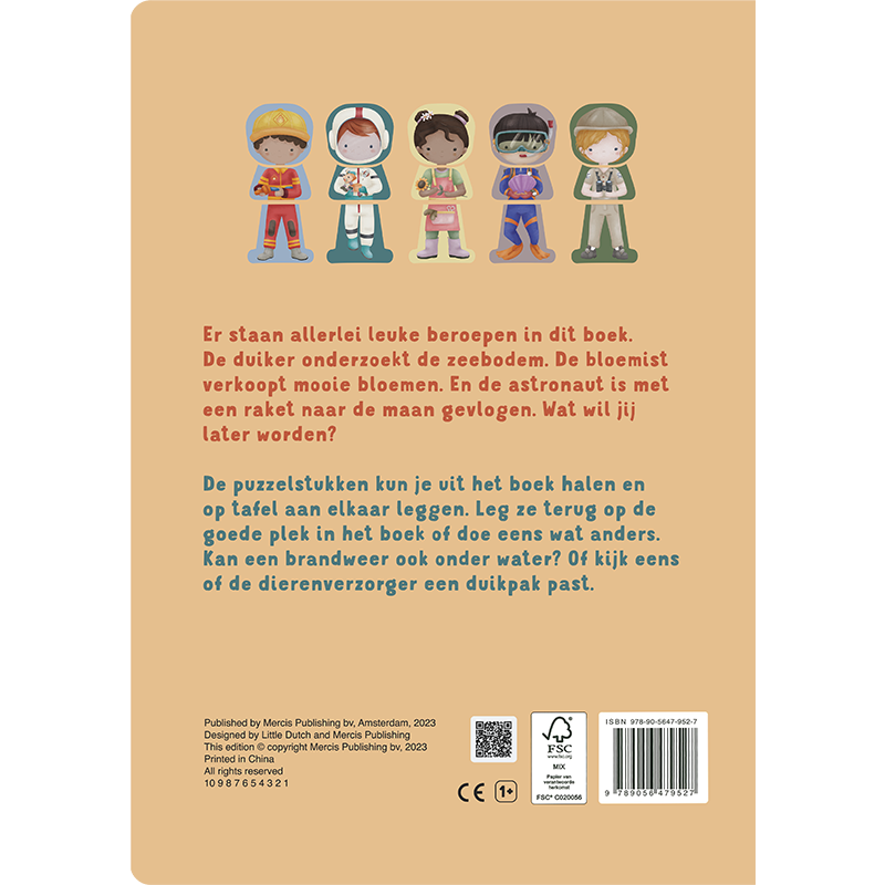 Livre pour enfants: My Puzzle Book - Professions