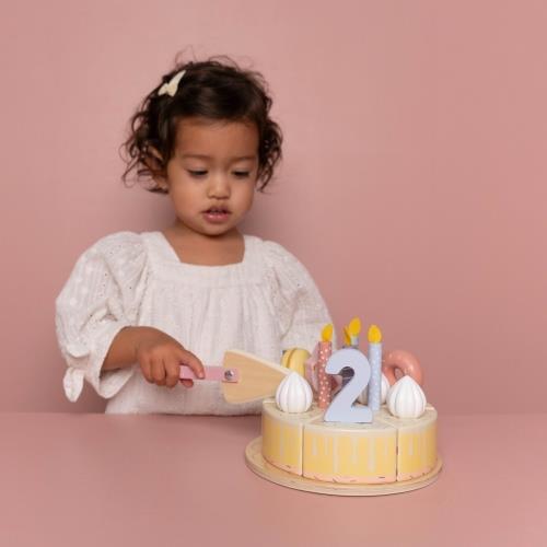 Wooden Birthday Tail - Pink - Essentials