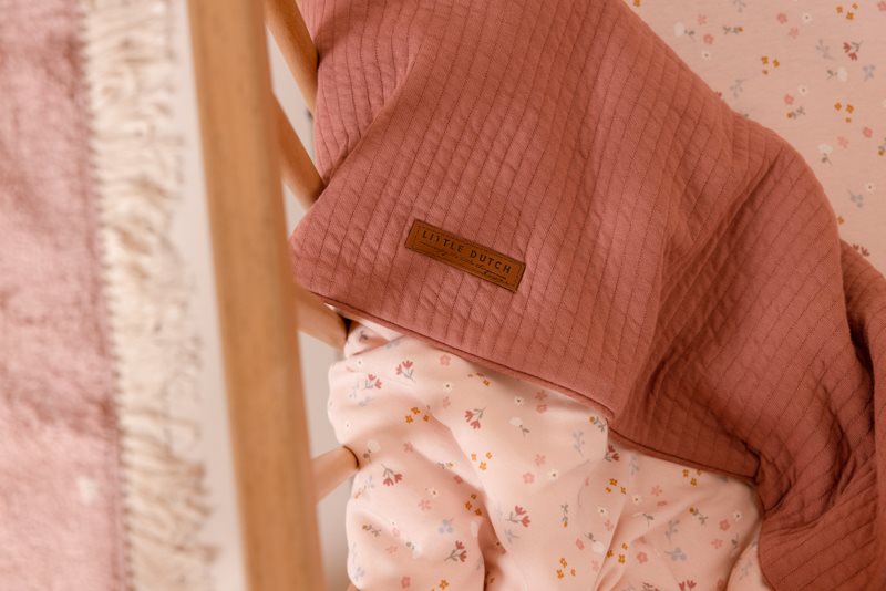 Summer blanket crib Pure pink blush