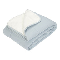 Crib blanket pure soft blue