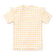 Swim shirt short sleeve - yellow