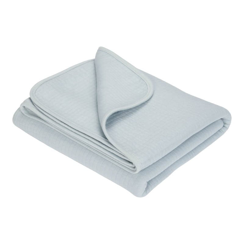 Summer blanket cradle pure soft blue