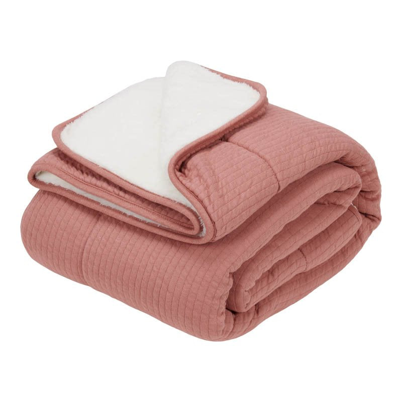 Couverture de berceau blush rose pur