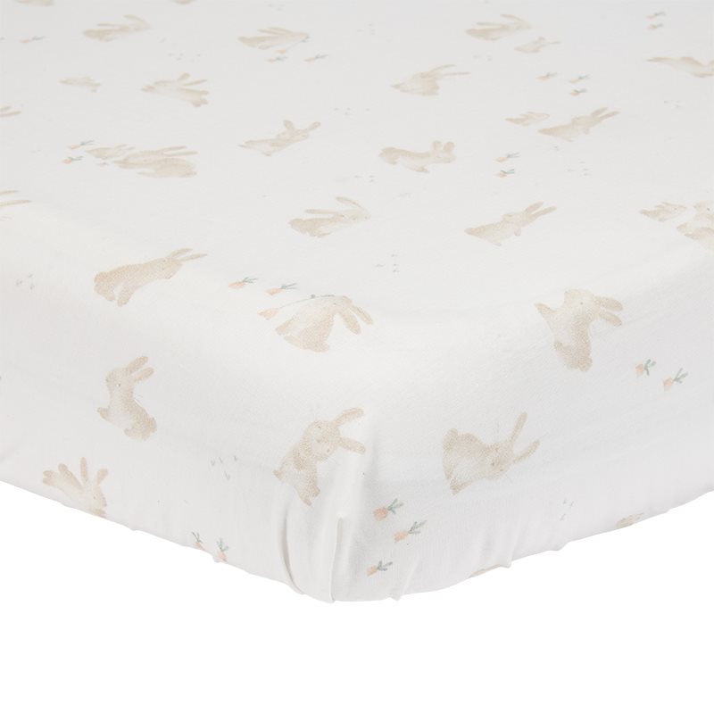 Feuille ajustée 70x140 / 150 Baby Bunny