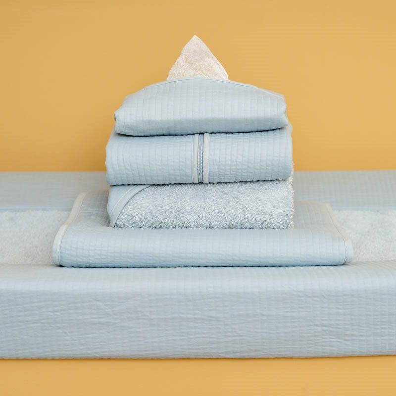 Summer blanket cradle pure soft blue