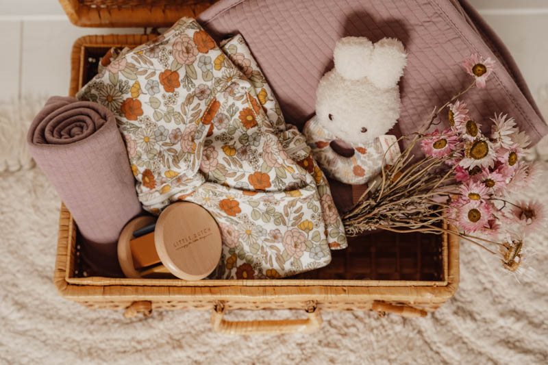 Sac de couchage d'été 70 cm Vintage Petites fleurs