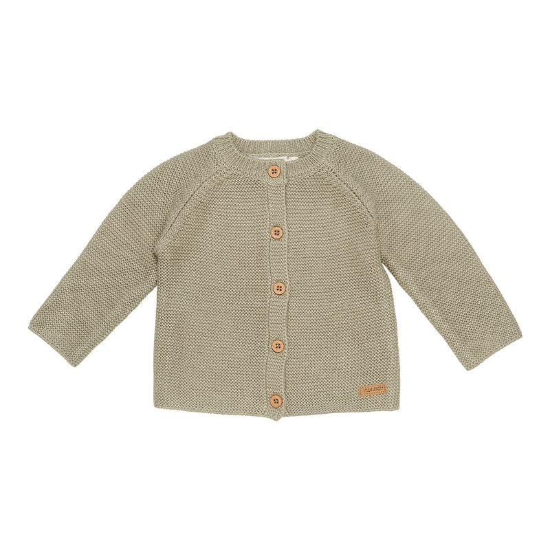 Cardigan en tricot olive
