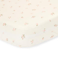 Crib fitted sheet - White - Fairy Garden - Fairy Blossom