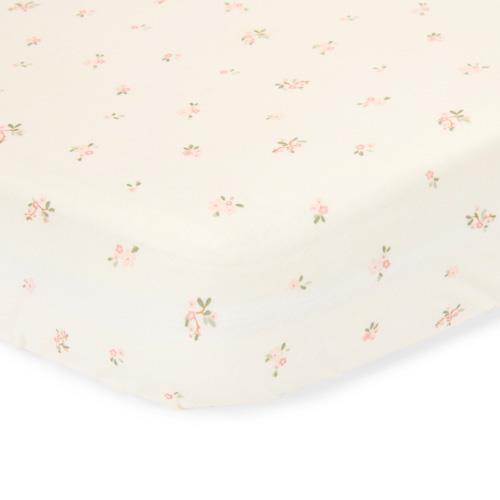 Crib fitted sheet - White - Fairy Garden - Fairy Blossom