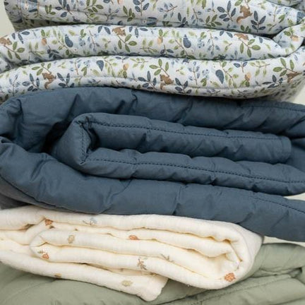 Couverture berceau - Bleu - Forest Friends - Forest Adventure