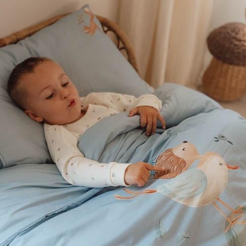 Crib Duvet Cover - Blue - Forest Friends