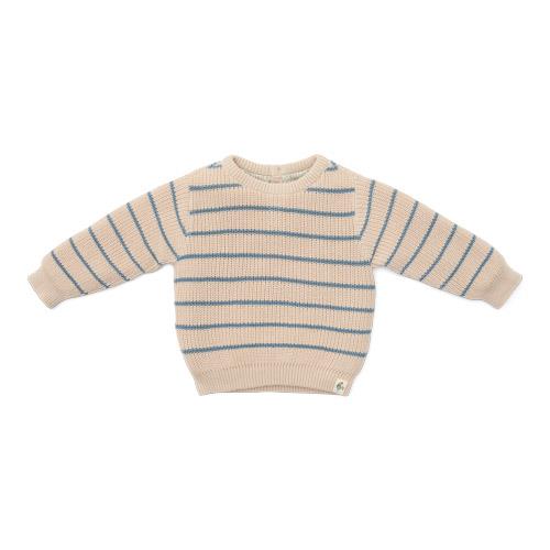 Pull tricoté - Sable - Little Farm - Stripe