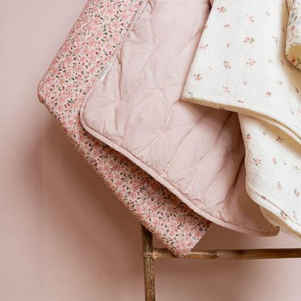 Cradle blanket - Pink - Fairy Garden 