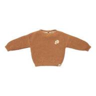 Knitted sweater - Brown - Little Farm - Print